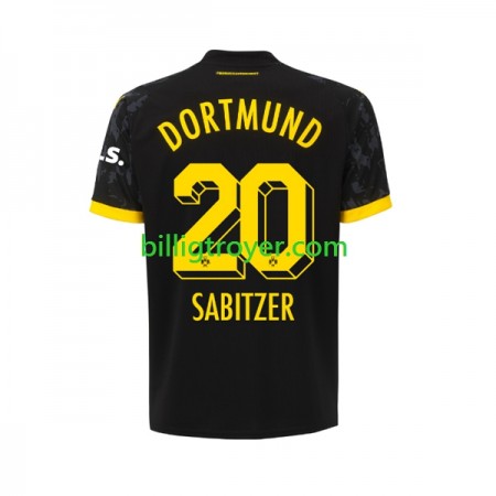Billige Fotballdrakter Borussia Dortmund Marcel Sabitzer 20 Bortedraktsett 2023/24 Kortermet